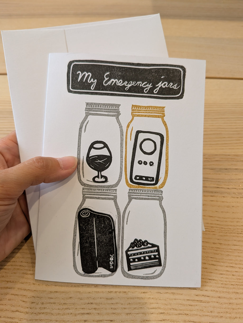 Personalized Emergency Jars Card | Custom Handmade Gift Card