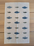 Hand-Printed Flour Sack Tea Towel | Handmade Gift