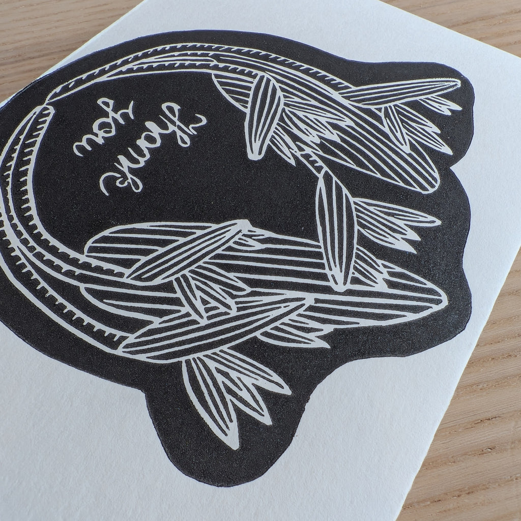 Hand-Printed Botanical Note Cards - Set of 3: Bird of Paradise, Jade, & Protea