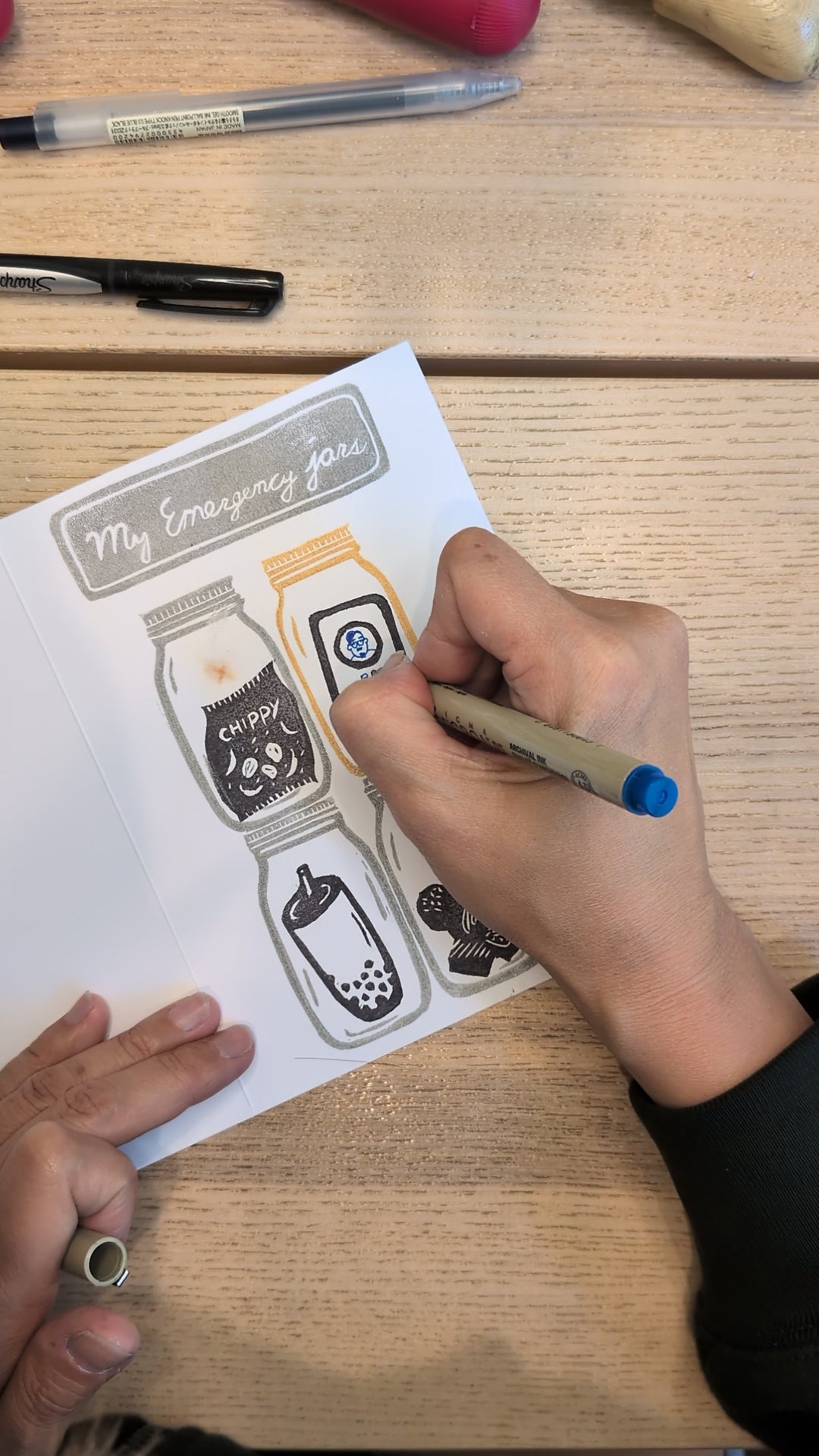 Personalized Emergency Jars Card | Custom Handmade Gift Card