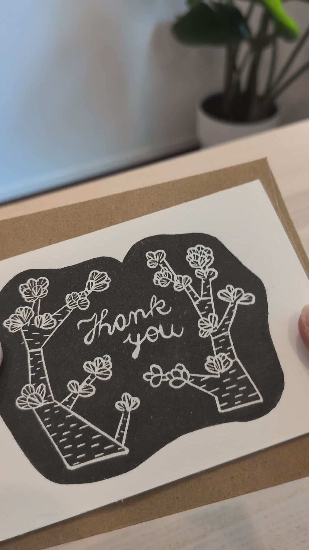 Hand-Printed Botanical Note Cards - Set of 3: Bird of Paradise, Jade, & Protea